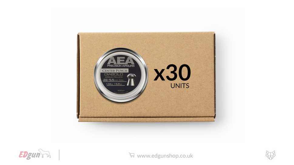 AEA Master Box Center Punch Diabolo Pellets - Cal .22 (5.5mm) | 1.04g (15.9gr)