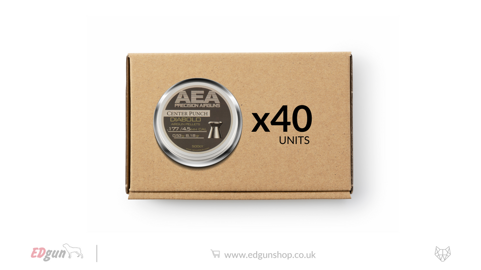 AEA Master Box Center Punch Diabolo Pellets - Cal .177 (4.5mm) | 0.53g (8.18gr)