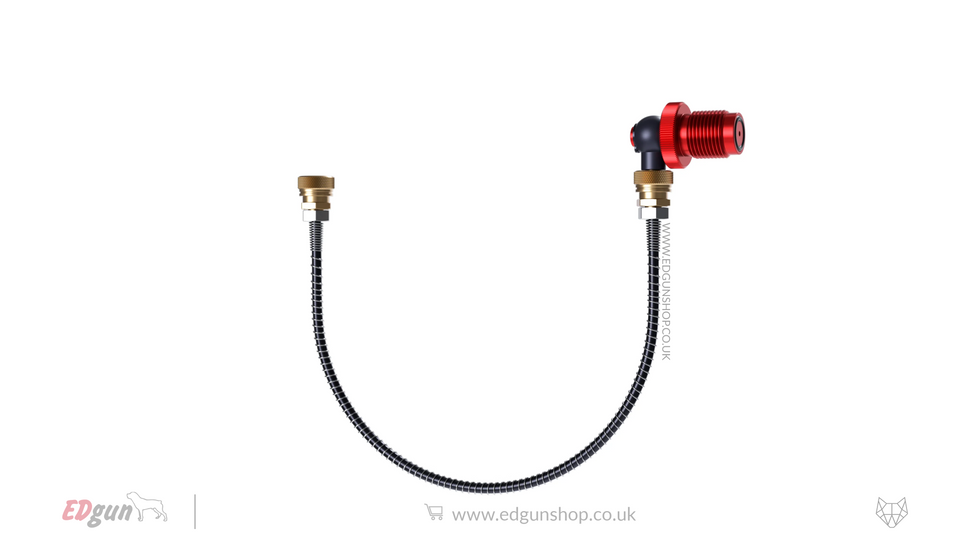 EDgun New 360º Valve Swivel - Bottle PlugHose 500mm