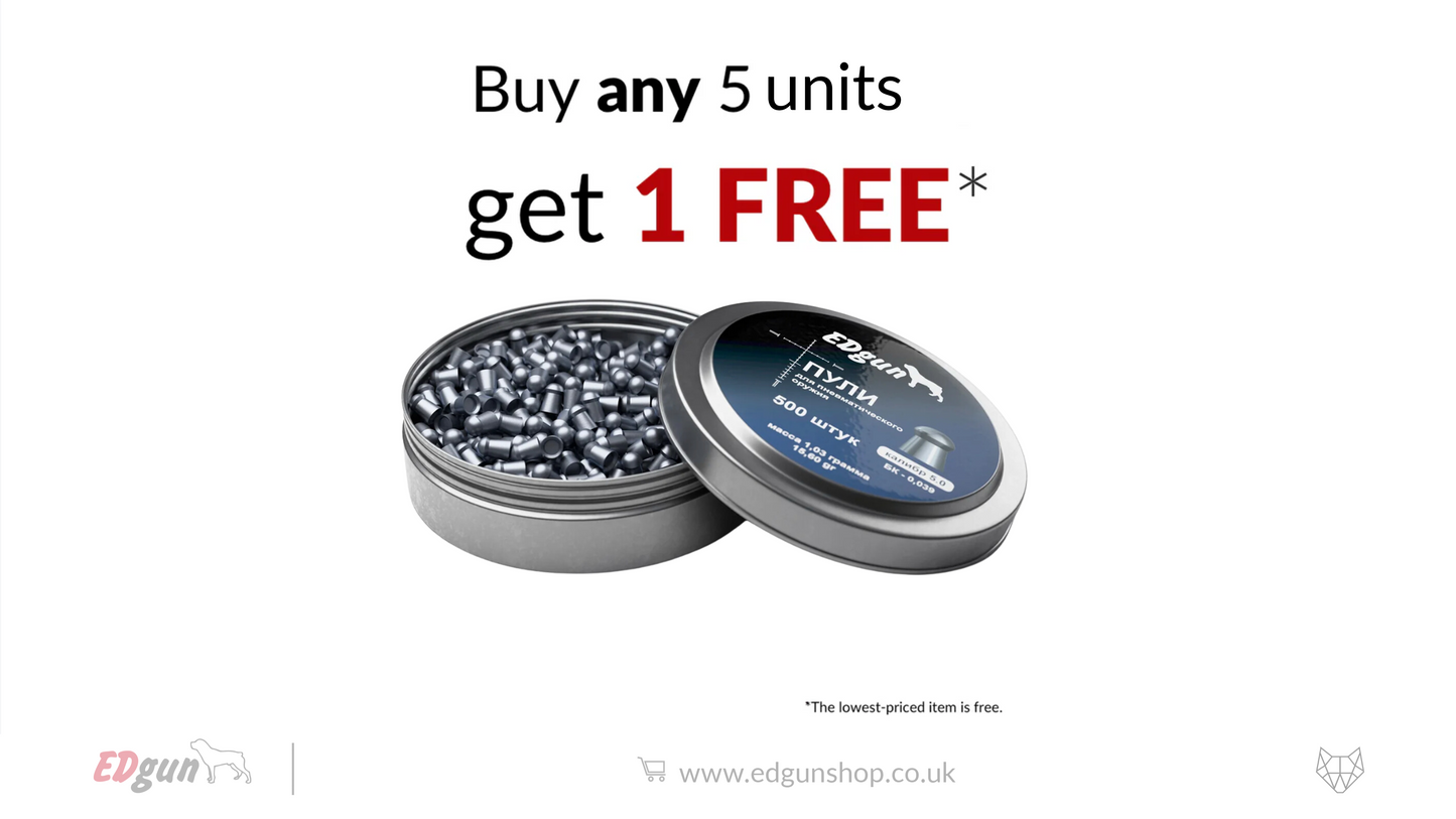 EDgun Premium Airgun Pellets - Cal .20 (5.08mm) | 1.03g (15.60gr)