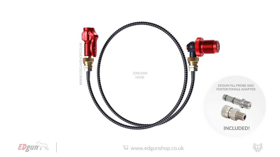 EDgun EaZy Fill for all PCPs – Revolutionary Filling Station1/8" Female + Foster Female + EDgun Fill probe / Yes / YES: 1000MM HOSE