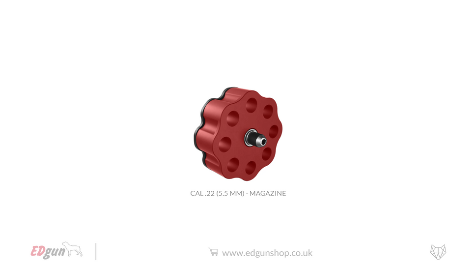 EDgun · Leshiy 2 · Metal Magazines · Pellets.22 (5.5mm) / Red / X1