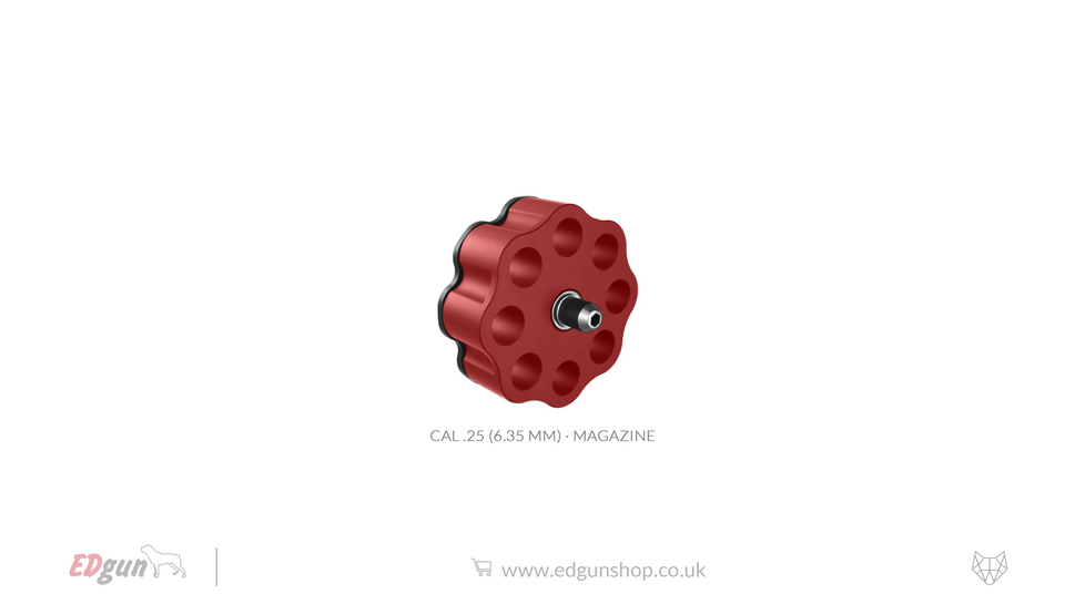 EDgun · Leshiy 2 · Metal Magazines · Pellets.25 (6.35mm) / Red / X1