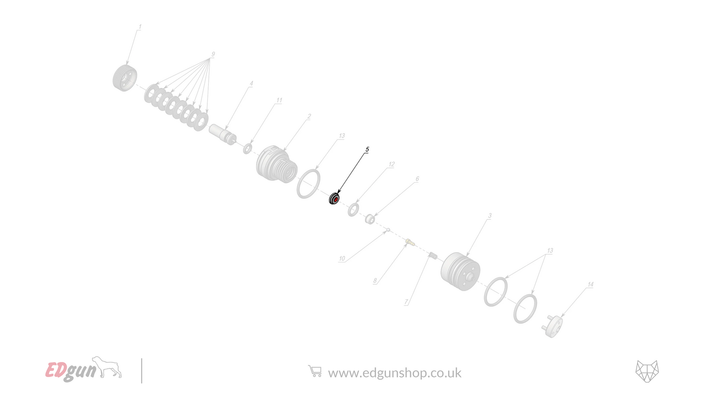 EDgun · Leshiy 2 · Spare Parts: APEX Internal Regulator · LSA382600