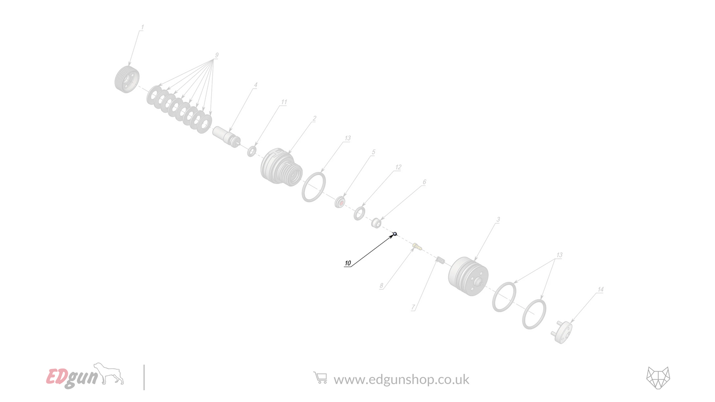 EDgun · Leshiy 2 · Spare Parts: APEX Internal Regulator · LSA382600