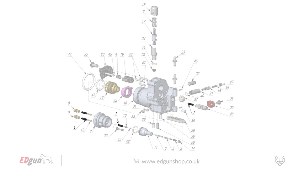 EDgun · Leshiy 2 · Spare Parts: New Forward Plug · LSA242200