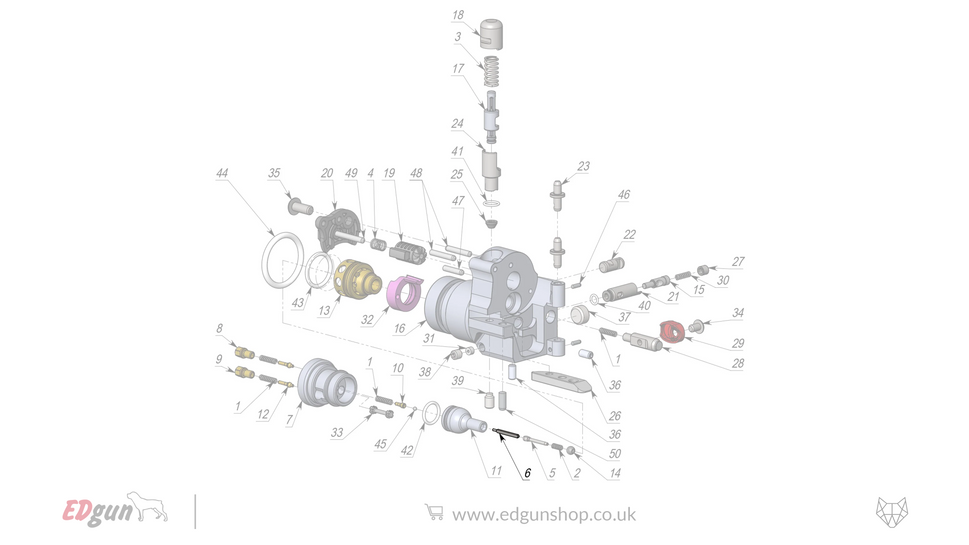 EDgun · Leshiy 2 · Spare Parts: New Forward Plug · LSA2422006