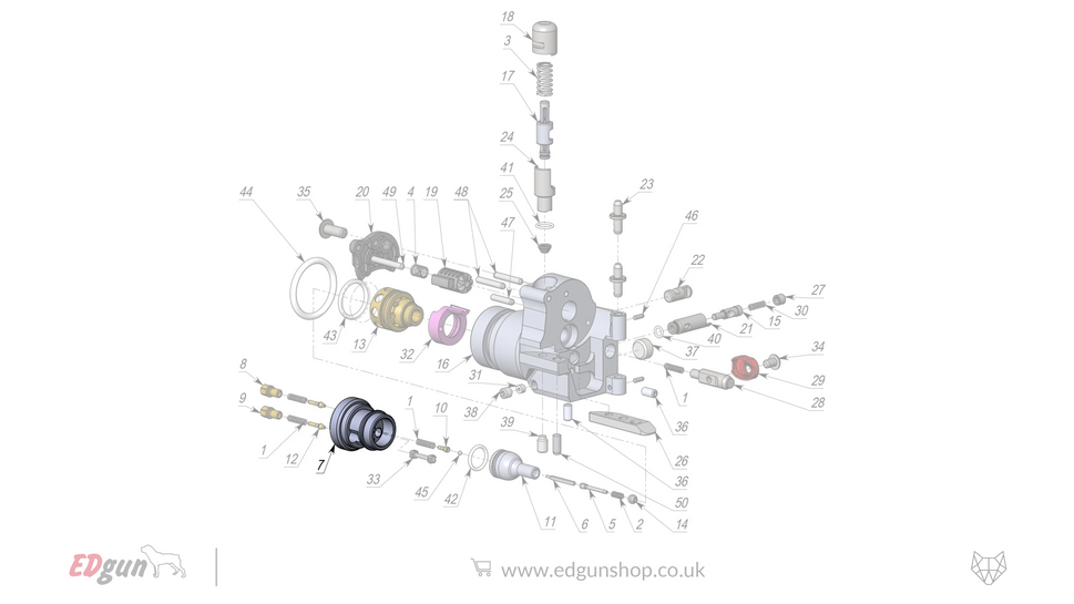 EDgun · Leshiy 2 · Spare Parts: New Forward Plug · LSA2422007