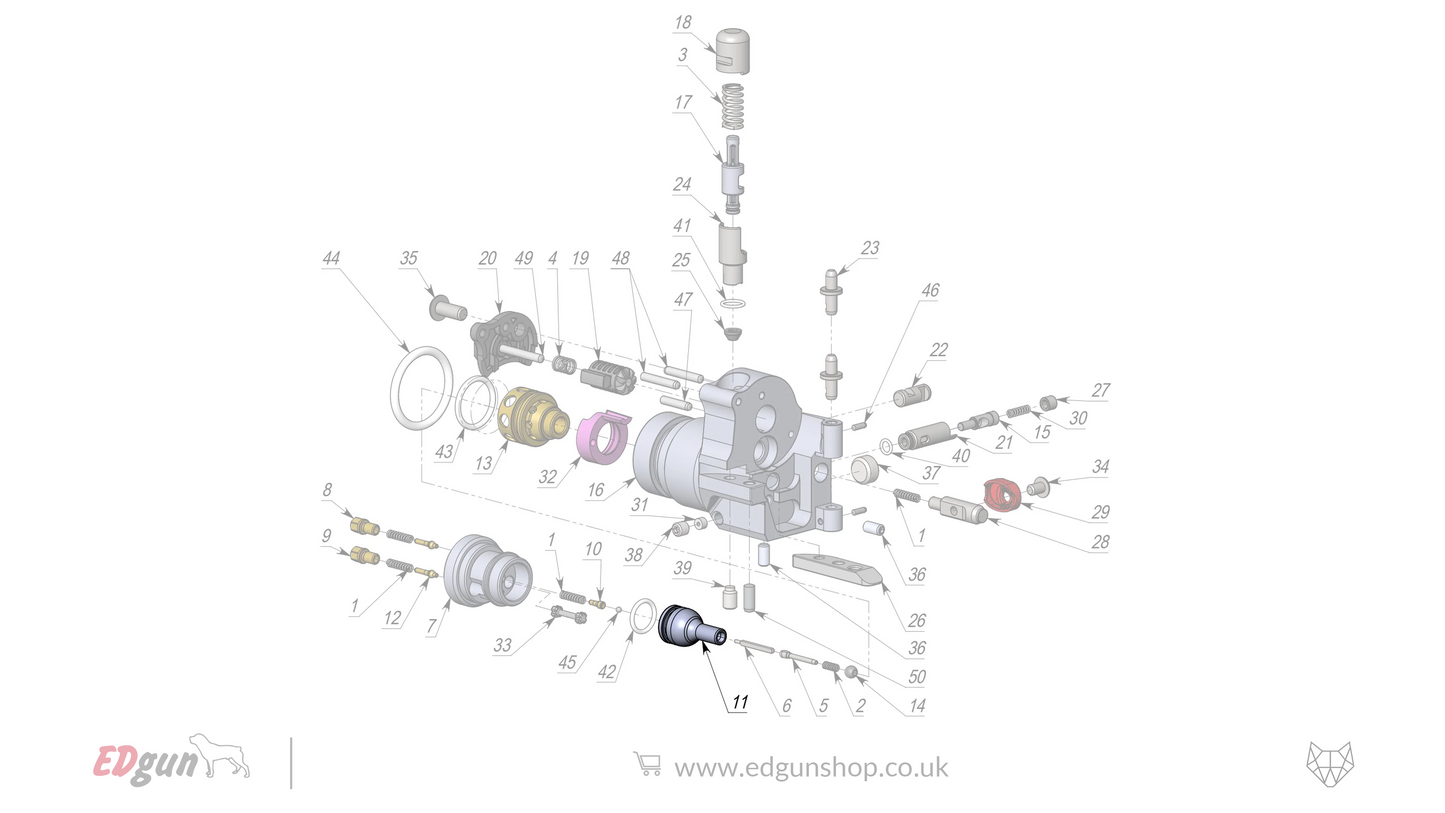 EDgun · Leshiy 2 · Spare Parts: New Forward Plug · LSA242200