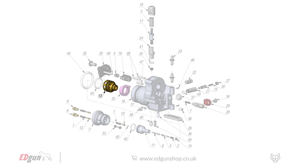 EDgun · Leshiy 2 · Spare Parts: New Forward Plug · LSA24220013