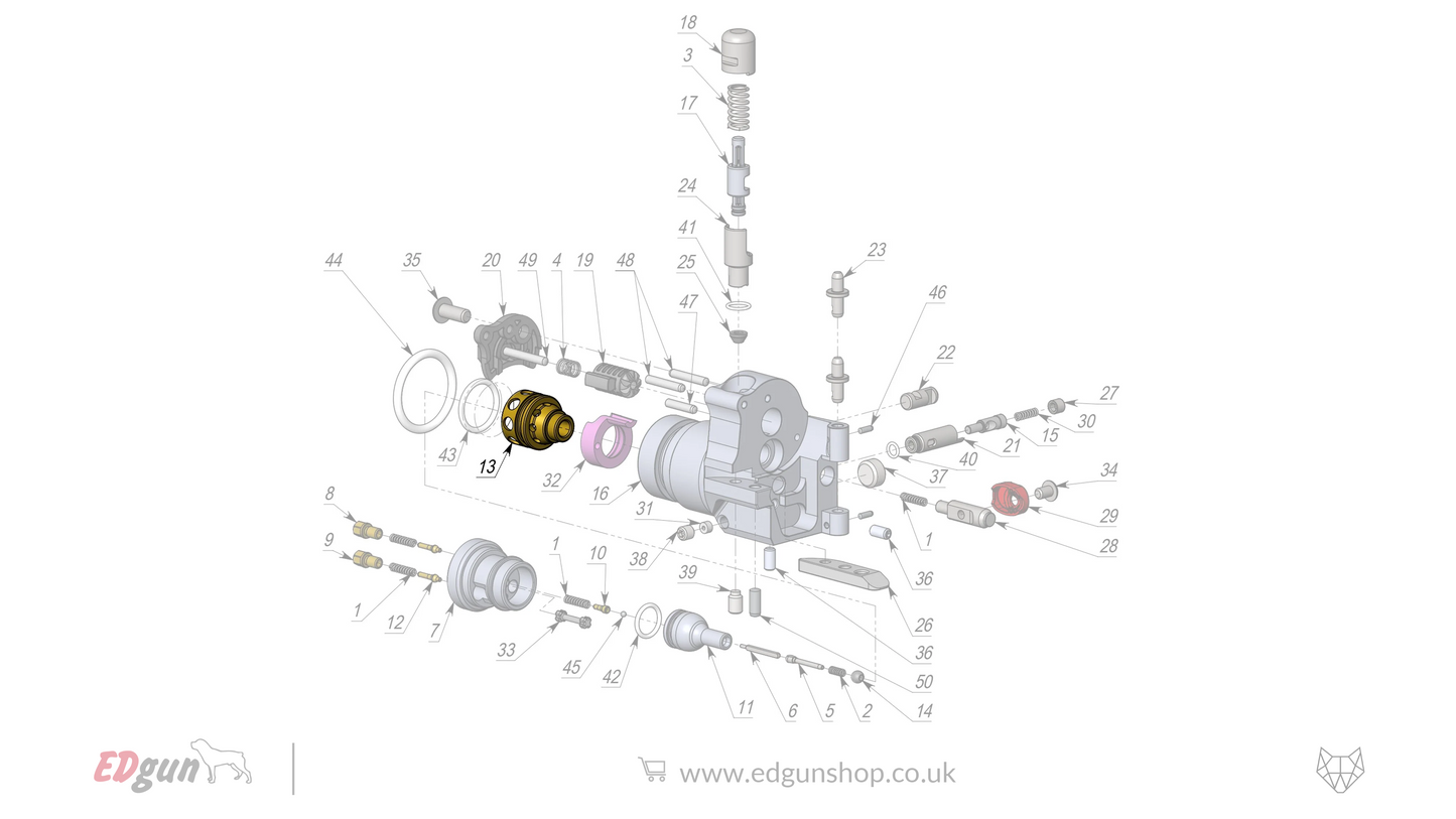 EDgun · Leshiy 2 · Spare Parts: New Forward Plug · LSA242200