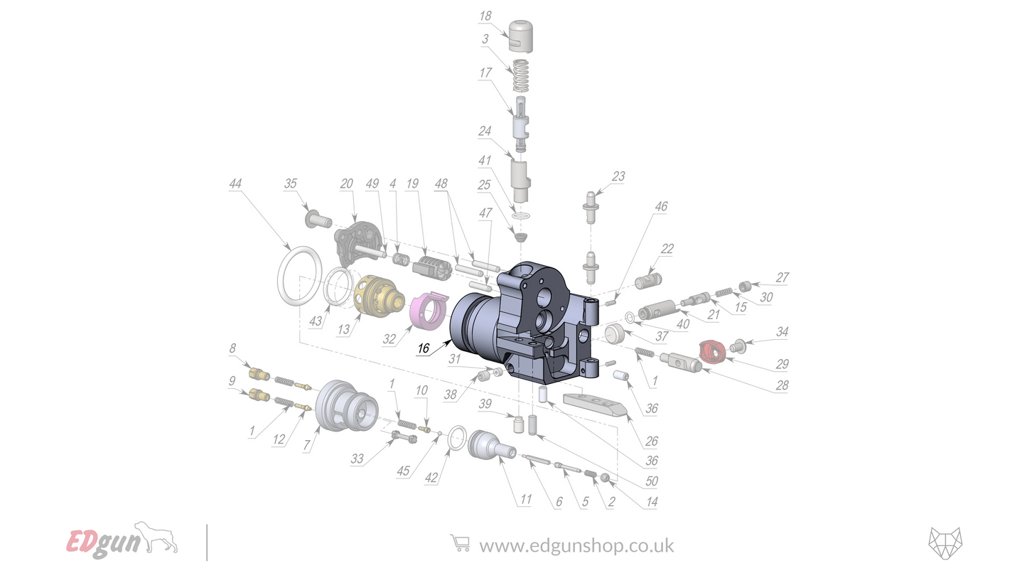 EDgun · Leshiy 2 · Spare Parts: New Forward Plug · LSA242200