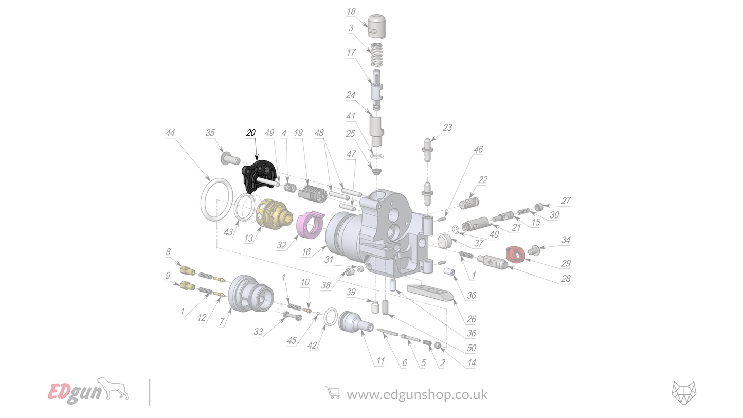 EDgun · Leshiy 2 · Spare Parts: New Forward Plug · LSA242200