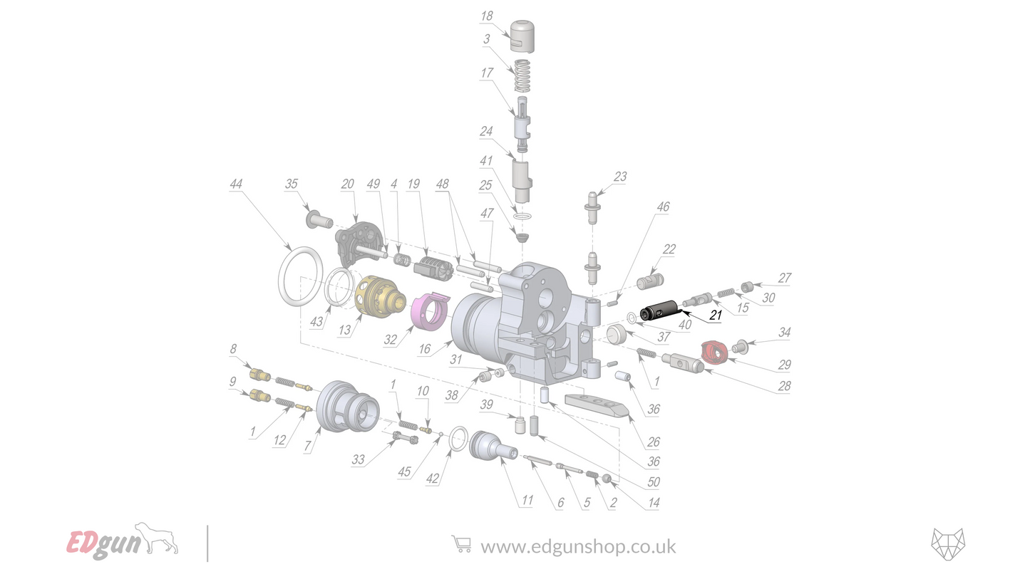EDgun · Leshiy 2 · Spare Parts: New Forward Plug · LSA242200