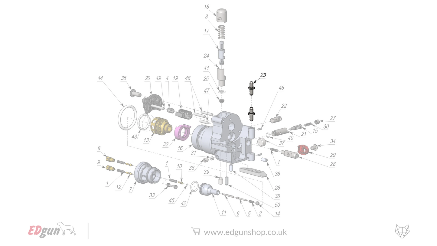 EDgun · Leshiy 2 · Spare Parts: New Forward Plug · LSA242200