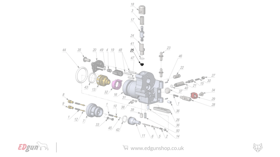 EDgun · Leshiy 2 · Spare Parts: New Forward Plug · LSA24220025