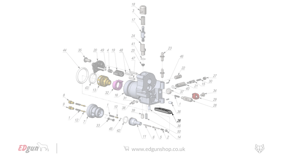 EDgun · Leshiy 2 · Spare Parts: New Forward Plug · LSA24220026