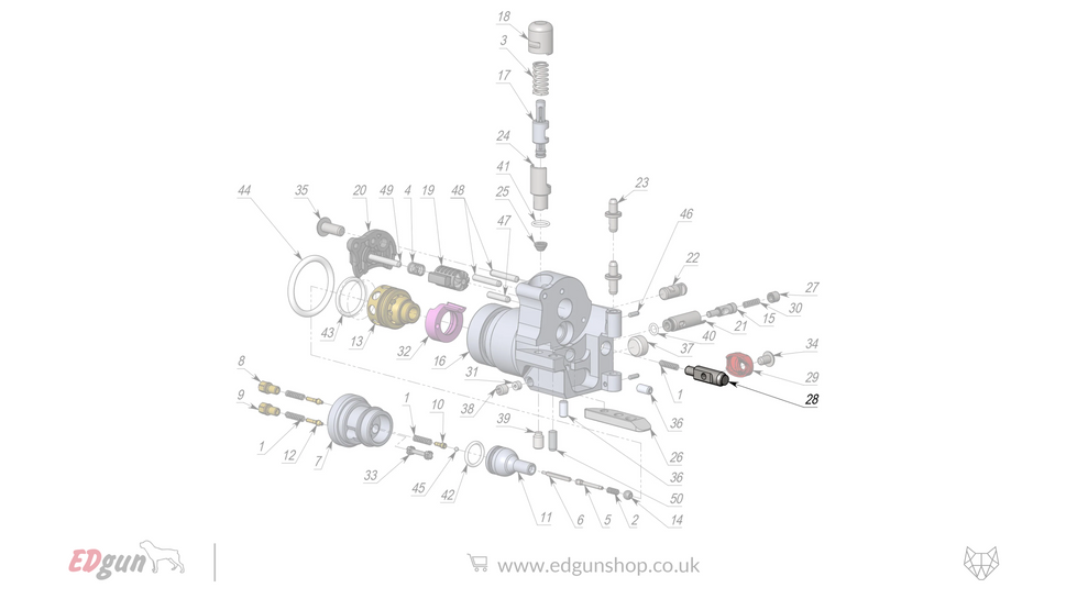 EDgun · Leshiy 2 · Spare Parts: New Forward Plug · LSA24220028