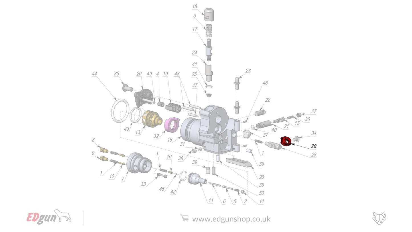 EDgun · Leshiy 2 · Spare Parts: New Forward Plug · LSA242200