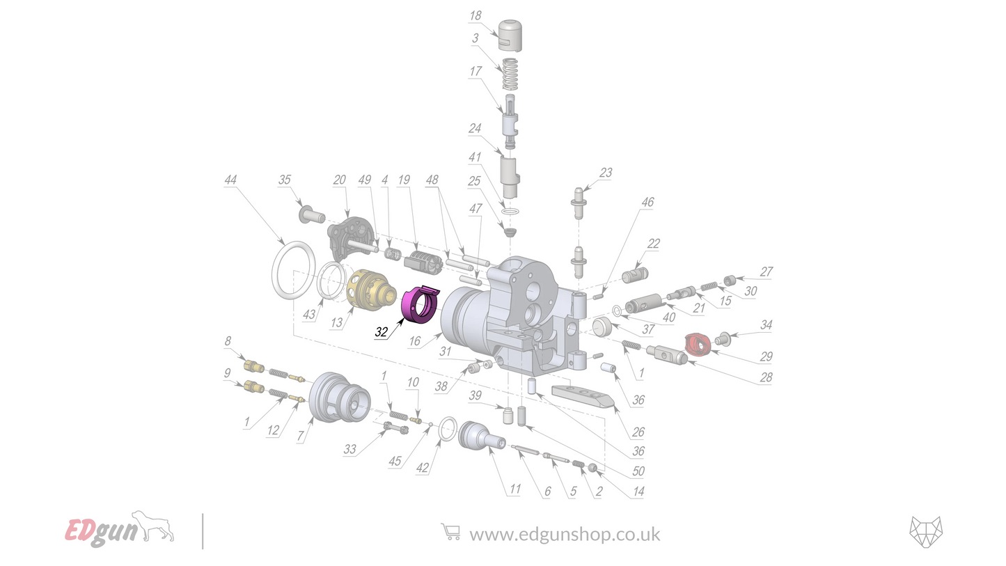 EDgun · Leshiy 2 · Spare Parts: New Forward Plug · LSA242200