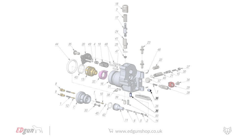 EDgun · Leshiy 2 · Spare Parts: New Forward Plug · LSA24220036 (x2)