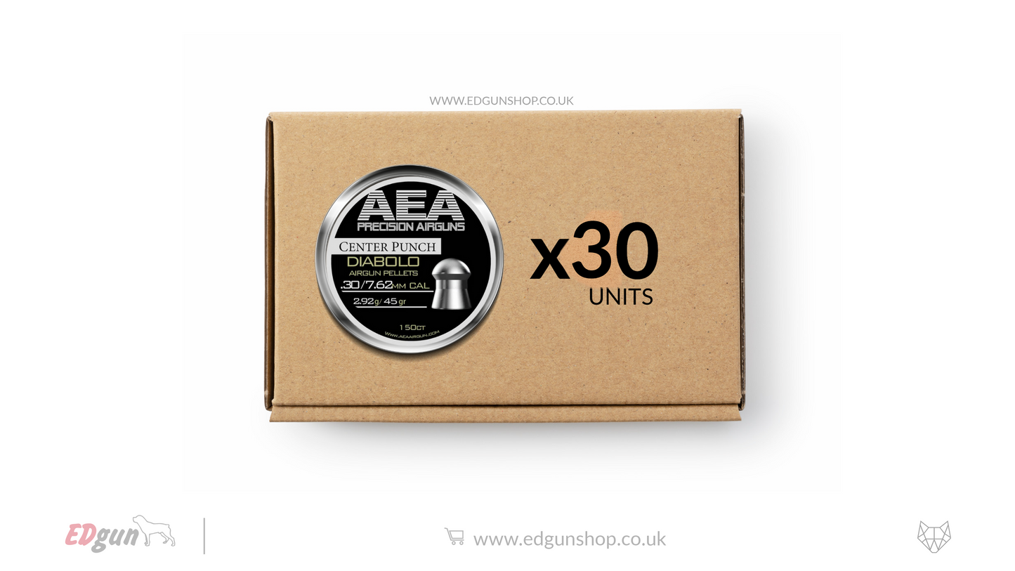 AEA Master Box Center Punch Diabolo Pellets - Cal .30 (7.62mm) | 2.92g (45gr)