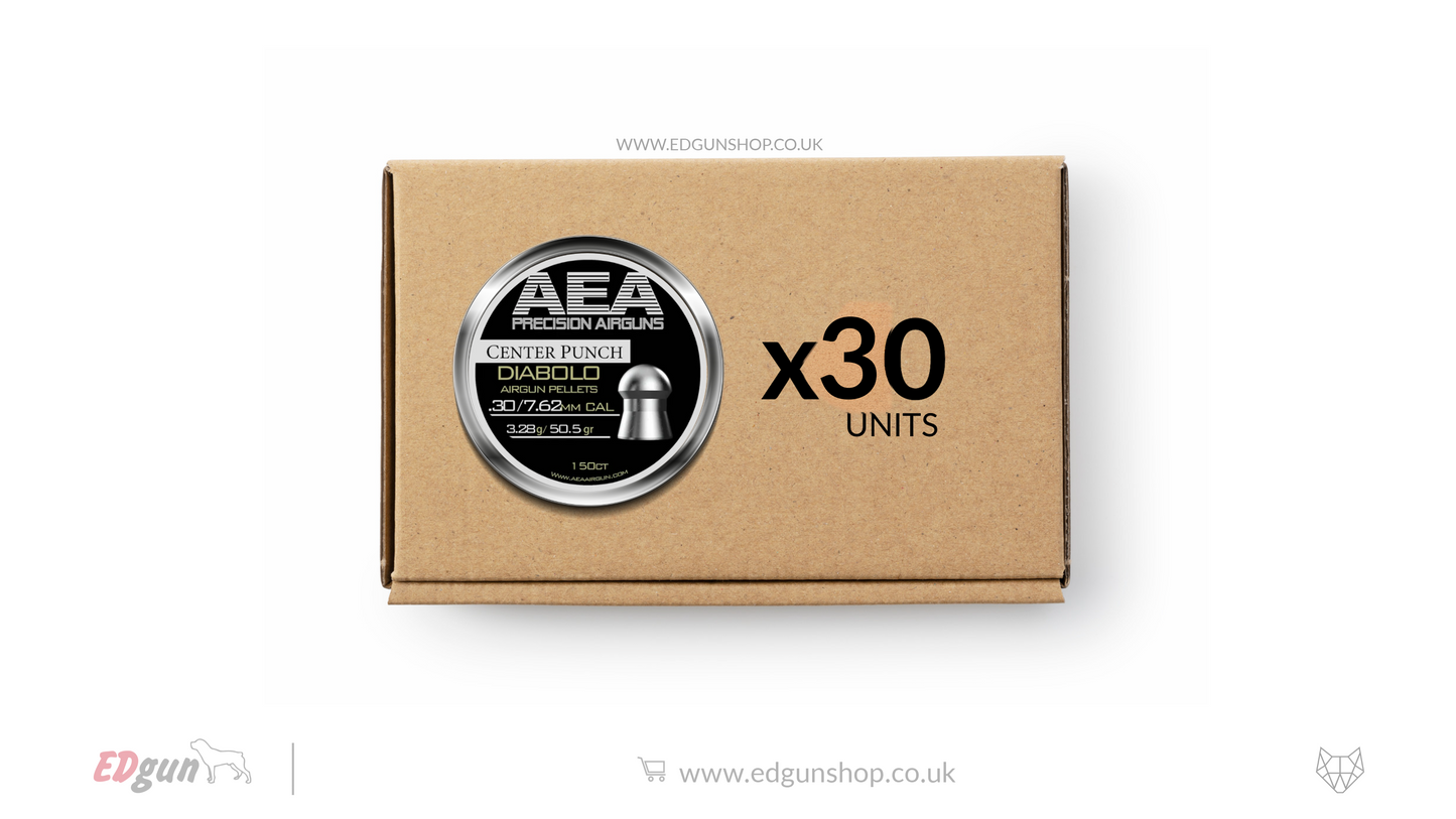 AEA Master Box Center Punch Diabolo Pellets - Cal .30 (7.62mm) | 3.28g (50.5gr)