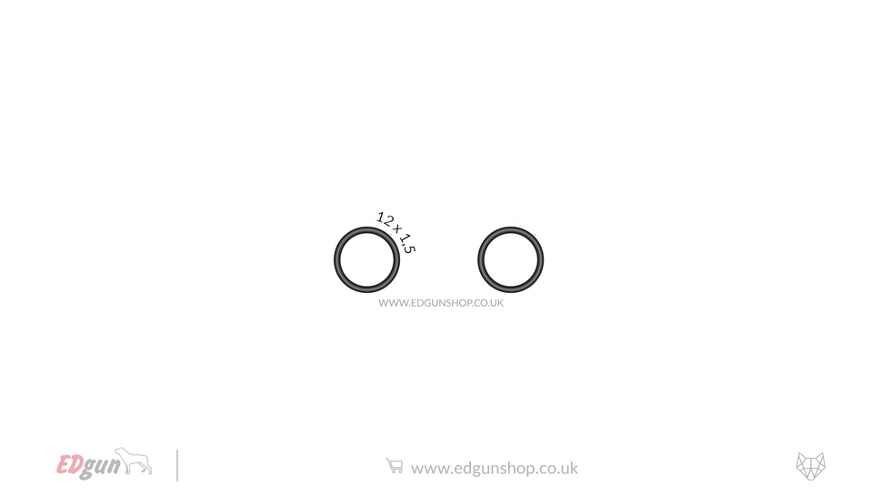 EDgun · Leshiy 2 · Original O-rings Set12 x 1.5 (NBR 70) / x2