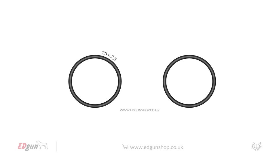 EDgun · Leshiy 2 · Original O-rings Set33 x 2.5 (NBR 70) / x2