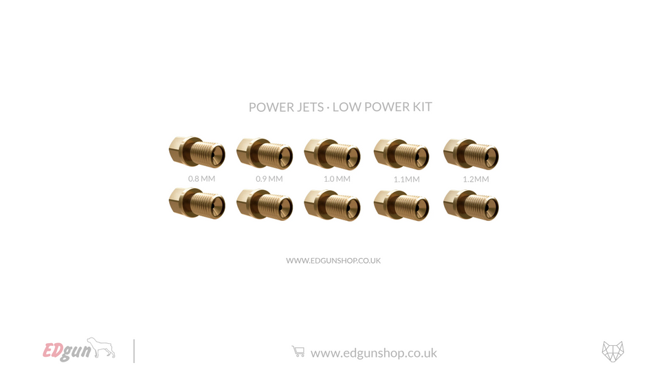 EDgun · Leshiy 2 · Power Jets · Low Power Kit