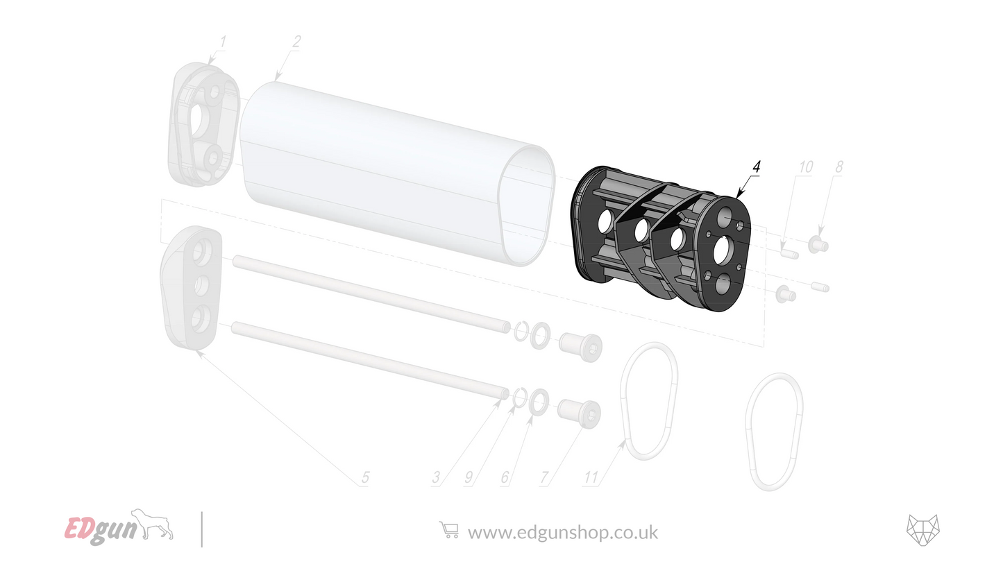 EDgun · Leshiy 2 · Spare Part Suppressor · LSA237007