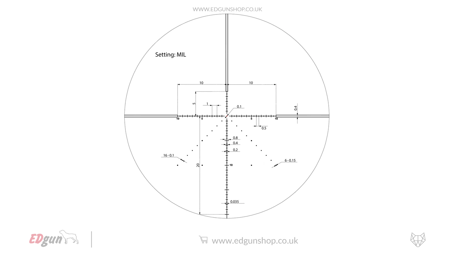 Vector Optics Veyron Riflescope - 6-24x44 IR FFP