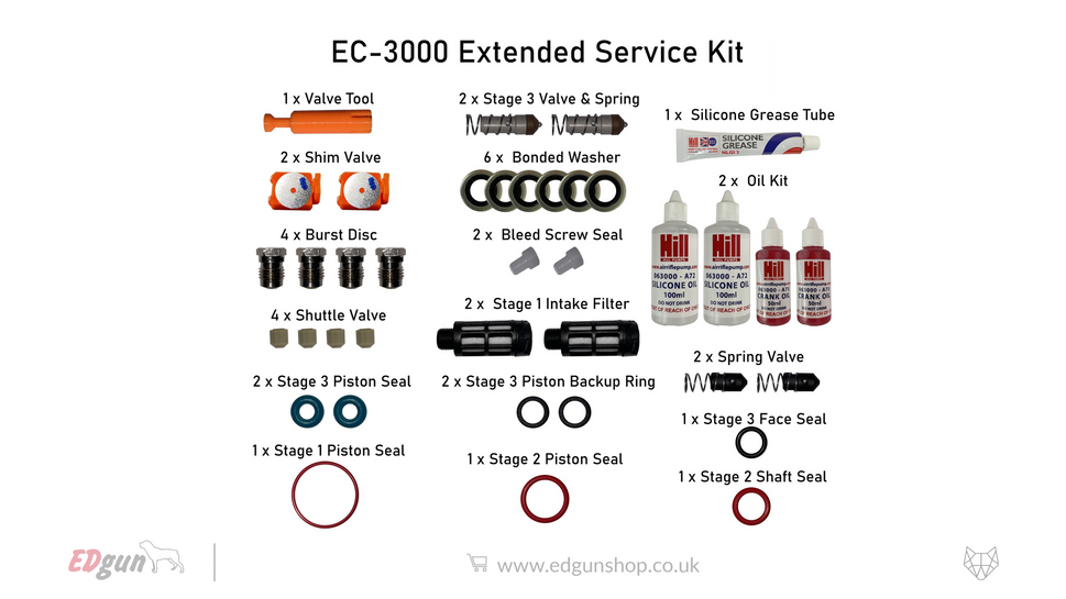 Hill Compressor Extended Service Kit – EC-3000