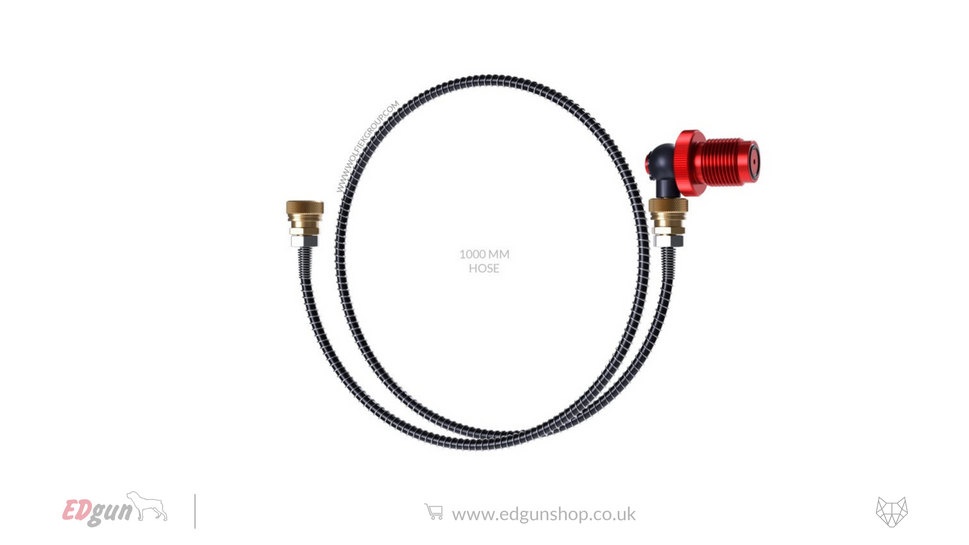 EDgun Hose - Quick Foster Female for Airgun Refills100 CM (39.4") / YES