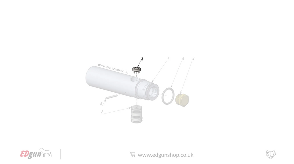 EDgun · Leshiy 2 · Spare Parts: APEX Regulator · LSA2825003