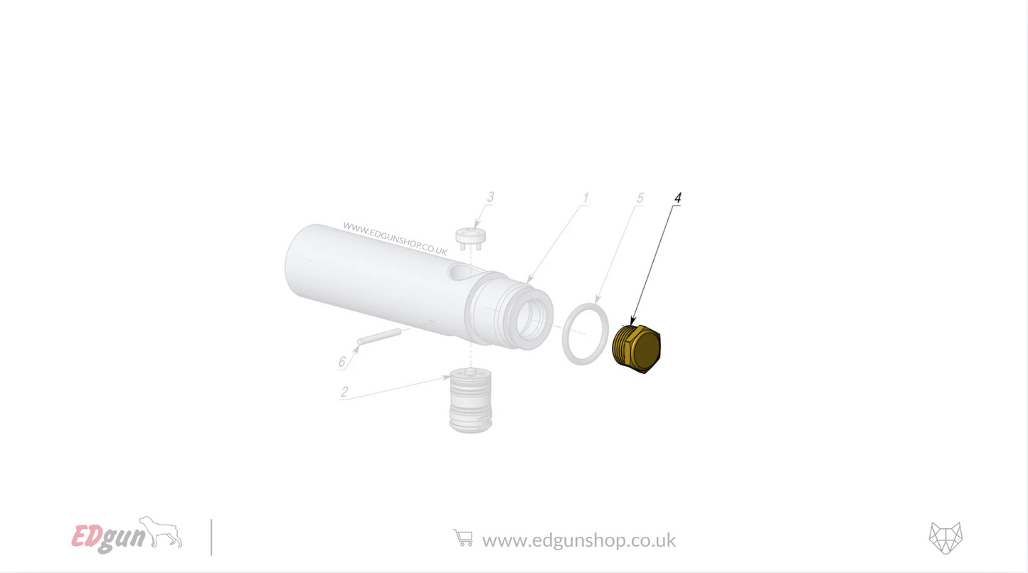 EDgun · Leshiy 2 · Spare Parts: APEX Regulator · LSA282500