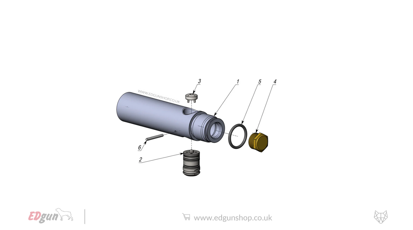 EDgun · Leshiy 2 · Spare Parts: APEX Regulator · LSA282500