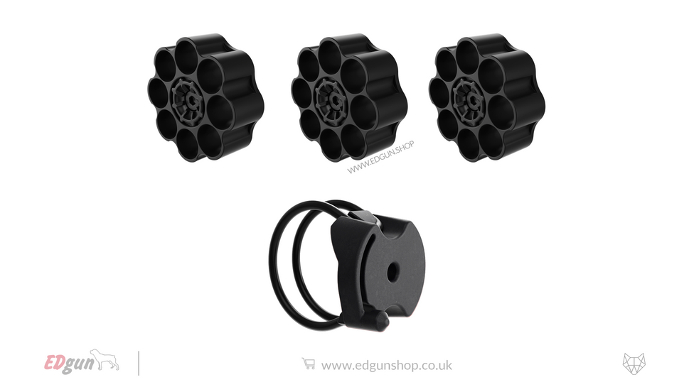 EDgun · Leshiy 2 NINE (9mm) · Magazines · Titanium · Cal .35 (9mm)x3 / x1