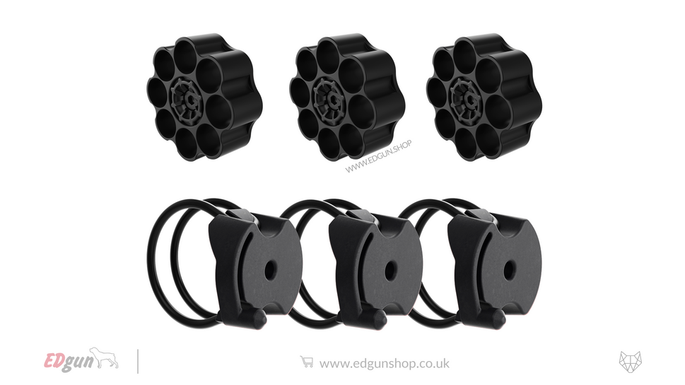 EDgun · Leshiy 2 NINE (9mm) · Magazines · Titanium · Cal .35 (9mm)x3 / x3