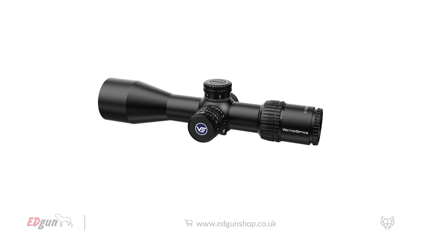 Vector Optics Veyron Compact Riflescope - 3-12x44IR SFP