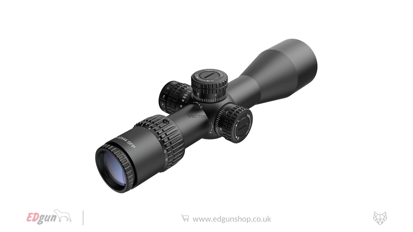 Vector Optics Veyron Compact Riflescope - 3-12x44IR SFP