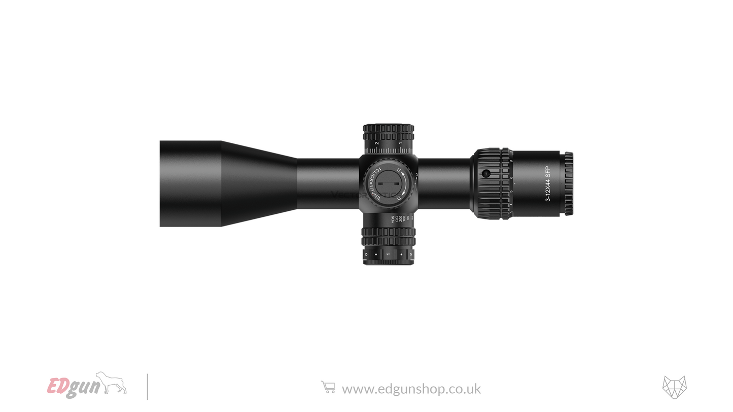 Vector Optics Veyron Compact Riflescope - 3-12x44IR SFP