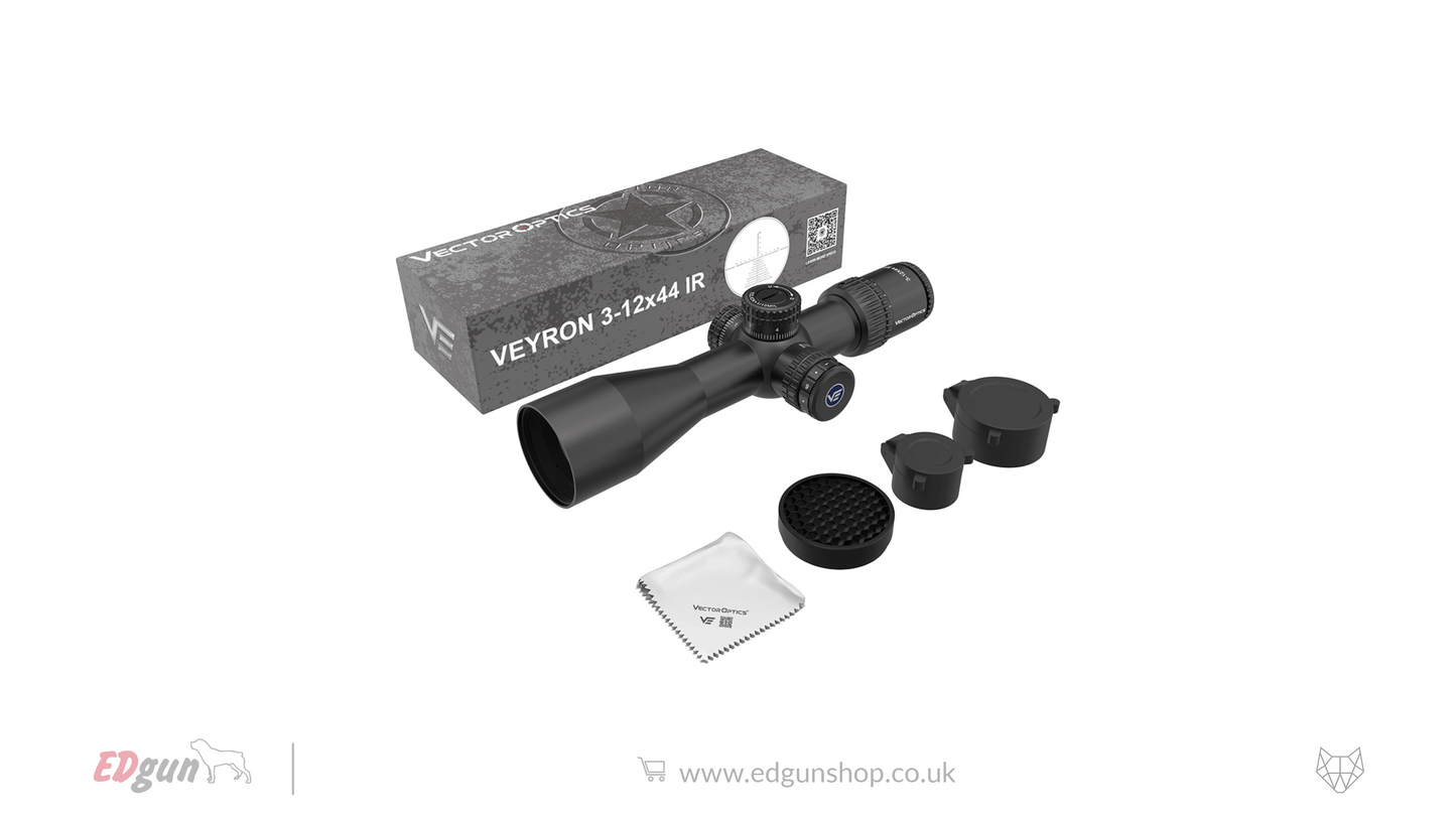 Vector Optics Veyron Compact Riflescope - 3-12x44IR SFP