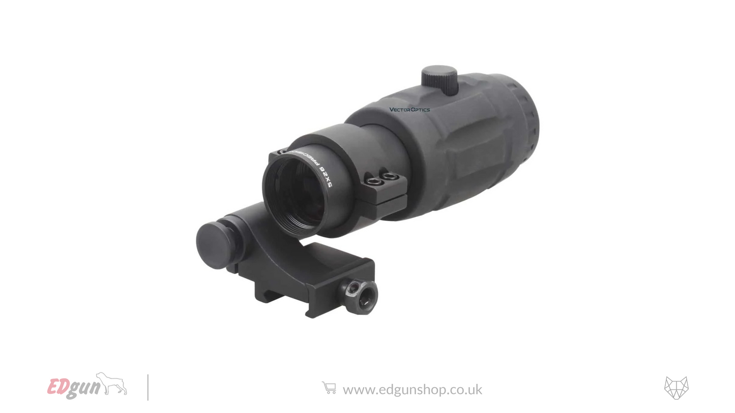 Vector Optics Maverick Magnifier with Flip Side Mount - 5x26