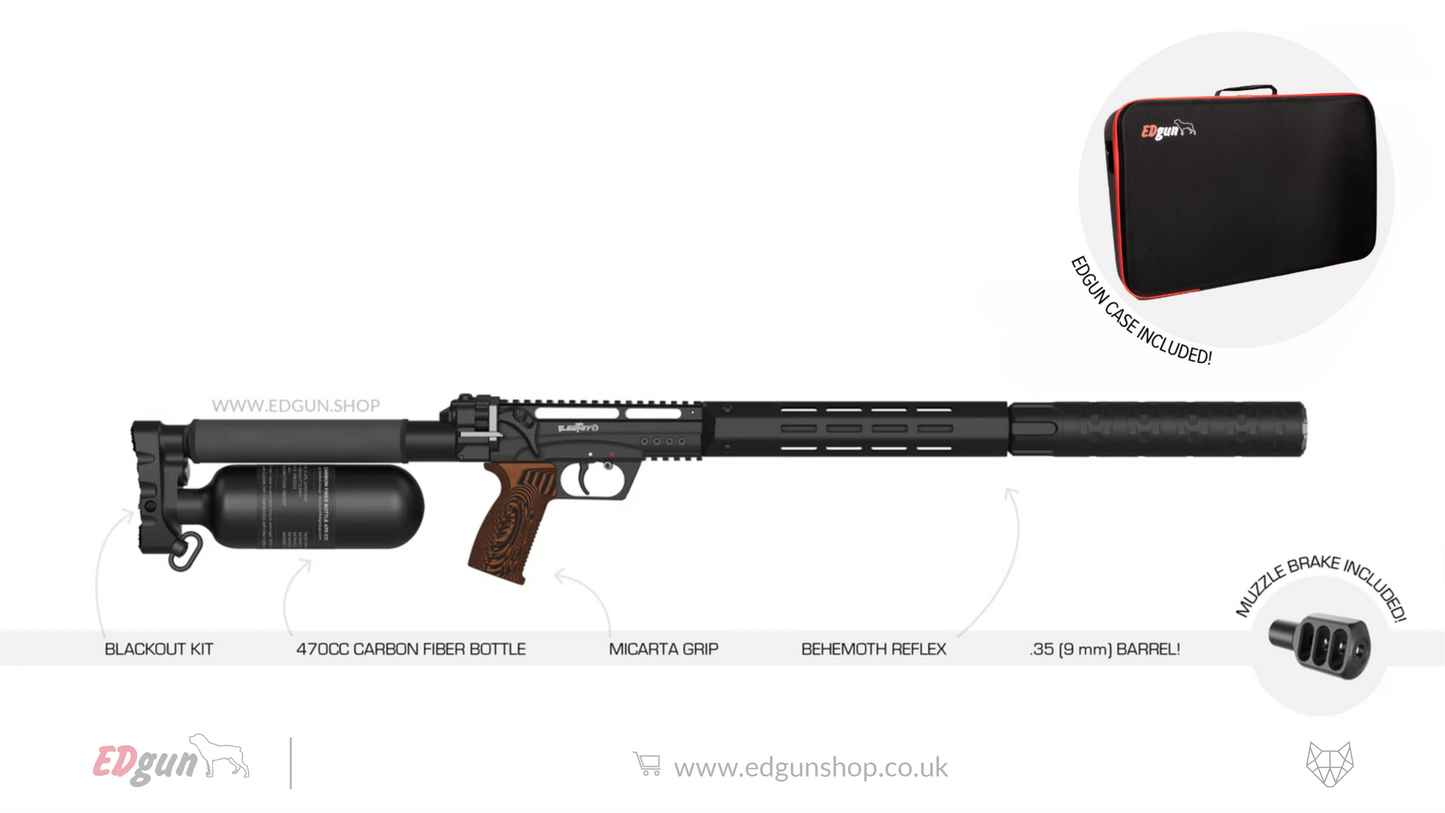 EDgun · Leshiy 2 NINE · 470cc Carbon Fiber Bottle · Reflex 450mm · Cal .35 (9mm)