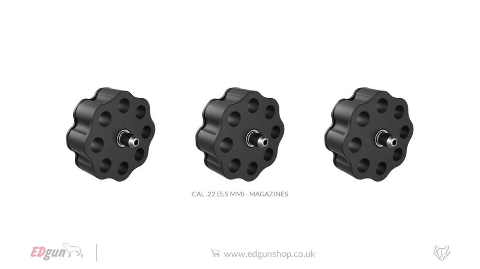 EDgun · Leshiy 2 · Metal Magazines · Pellets.22 (5.5mm) / Black / X3