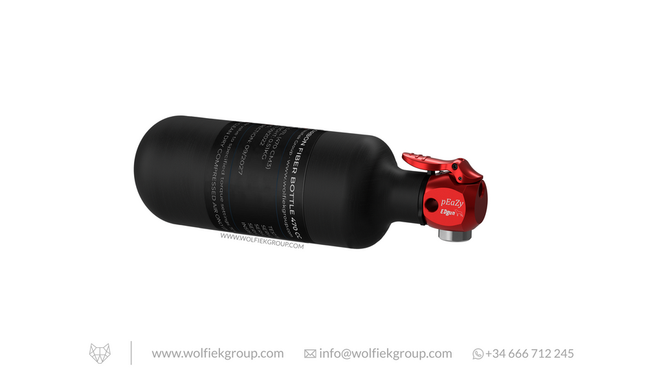 EDgun pEaZy Airguns Fill System470cc Bottle / 1/8" Female