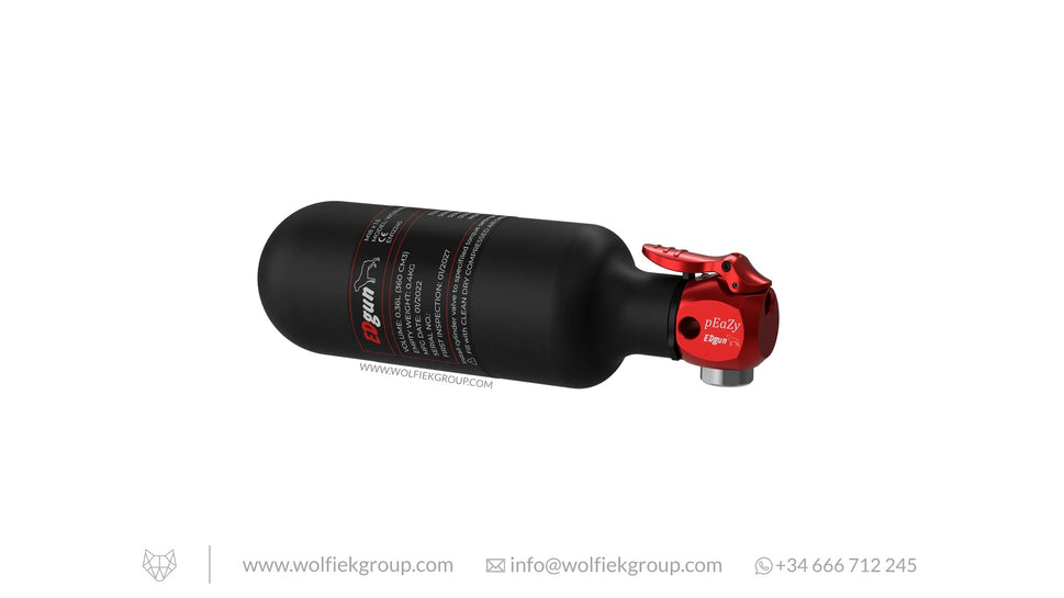 EDgun pEaZy Airguns Fill System350cc Bottle / 1/8" Female