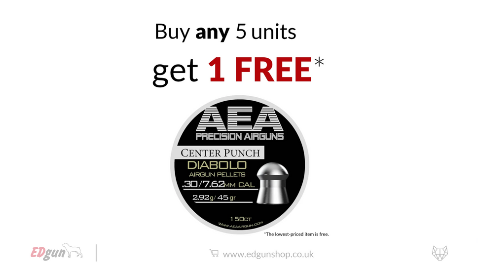 AEA Diabolo Pellets Round Nose · Cal .30 (7.62mm) · Weight 2.92g (45gr)