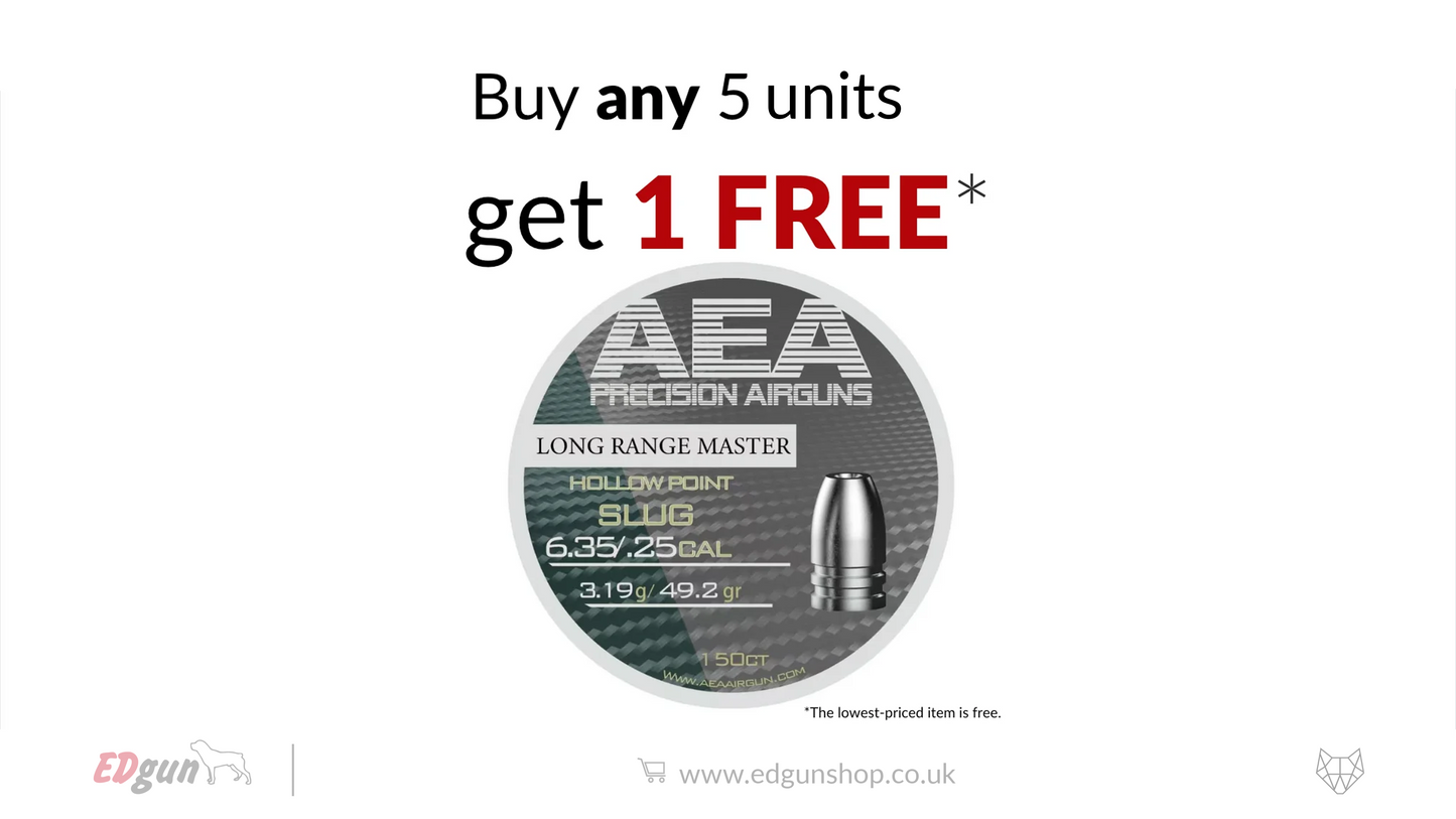 AEA Exact Slug Heavy (+) Hollow Point · Cal .25 (6.35mm) · Weight 3.19g (49.2gr)